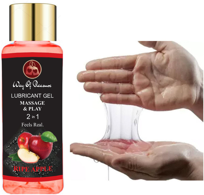 Way Of Pleasure Ripe Apple Flavoured Lubricant Non Sticky Gel 50ml Lubricant(50 ml)