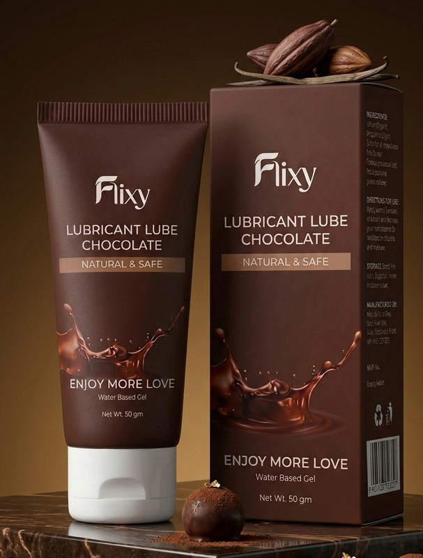 FLIXY Chocolate Lubricating Gel – Non Sticky & Safe Lubricant(50 g)