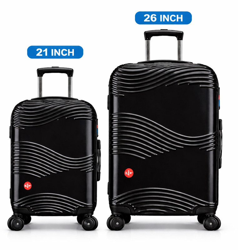 Zensu Cabin Suitcase Combo(Black)