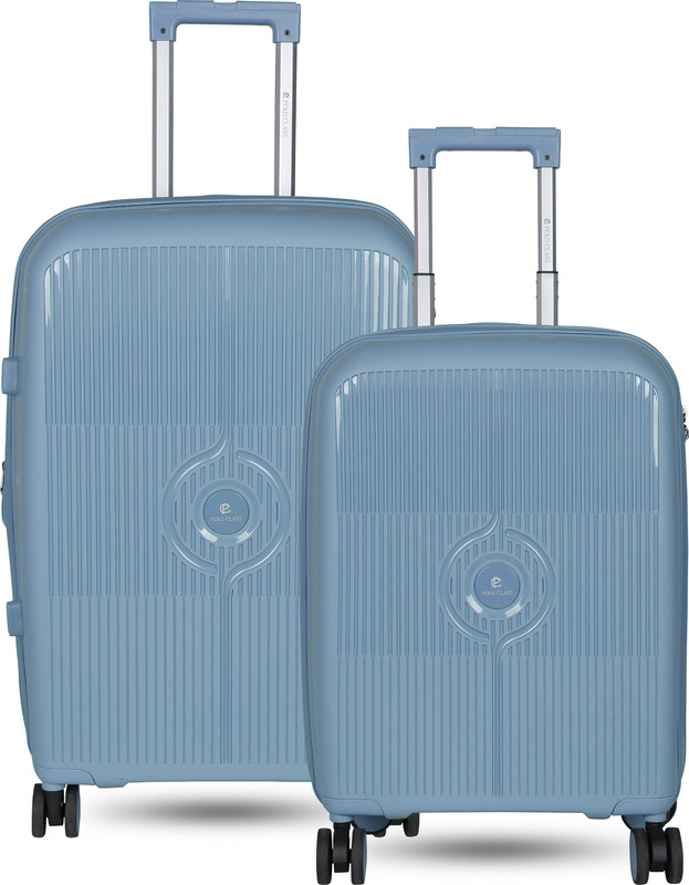 POLO CLASS Suitcase Combo(Grey, Blue)