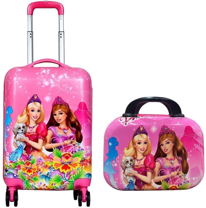 D's PARADISE Cabin Suitcase, Suitcase Combo(Pink)