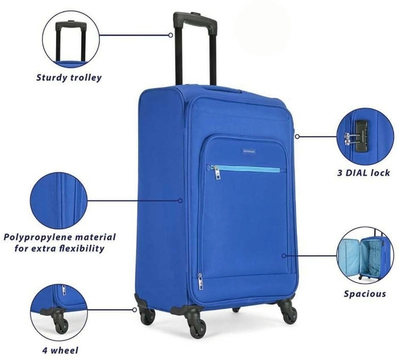 NIBSAR ENTERPRISE Cabin Suitcase, Suitcase, Check-in Suitcase Combo(Pink, Red, Blue, Black, Multicolor)