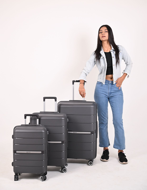 miss cute Check-in Suitcase Combo(Grey)