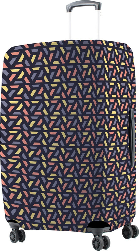 NASHER MILES Multicolor Cells Polyester 75 cm (28 Inch) Large Protective Luggage Cover Luggage Cover(Large, Multicolor)