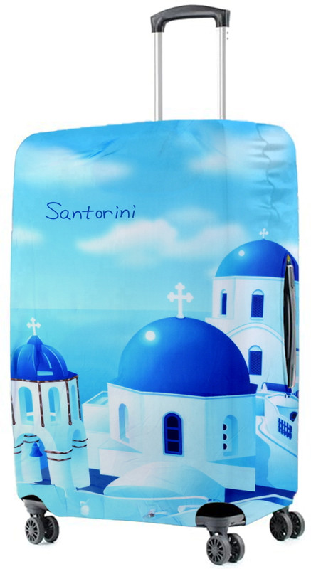 Vybe Lifestyles VL LC0023 Luggage Cover(M, Sky Blue)