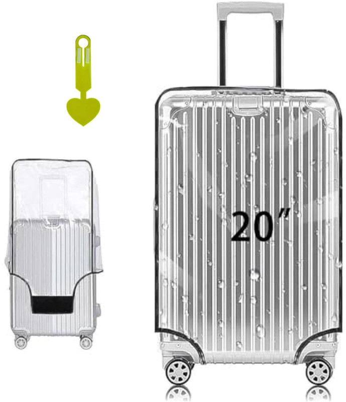 lisahub tic Body Luggage/Suitcase Trolley Bags (of 20 and 24 Inch ) Suitcase Trolley Bags cover Luggage Cover(20, Silver)