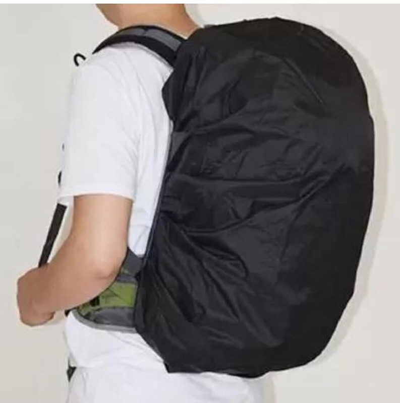 BANISTROKES All backpackers Raincover Waterproof Backpack Rain Cover with Pouch Luggage Cover Luggage Cover(FREE, Black)