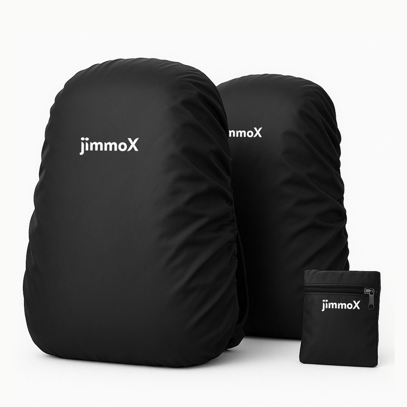 Jmmox Waterproof Bag Rain Cover for 30L-35L Backpacks Dustproof Rubberized Black Cover for School Bag, Laptop Bag, Hiking, Travel Use Luggage Cover(standard, Black)