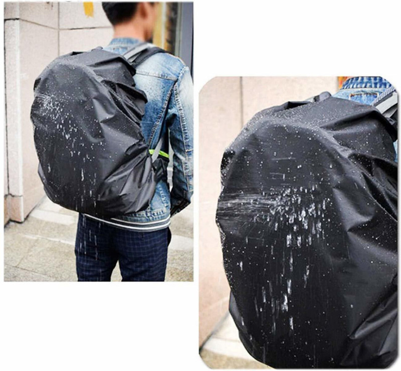 DECORKITE 1 Bag Cover Waterproof Rain Cover for Backpack Bag, Rainproof Dust Proof Protector Luggage Cover(Free Size, Black)