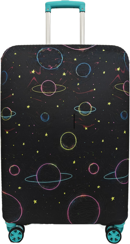Classy Cultures Travel Collection Space Explorer Collection Luggage Cover(Medium, fit-22-26 Inch, Multicolor)