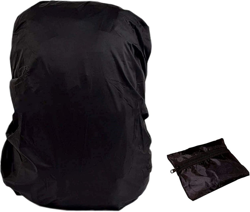 BUNLEK FANCY Waterproof Dust Proof 65L to 80L Rain Cover for BackpacK Bags Cover with Pouch Luggage Cover(65L to 80L, Black)