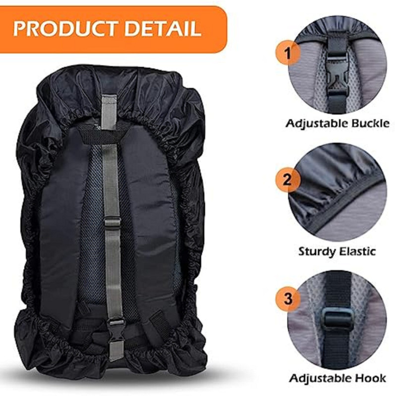 SBTs Exclusive Strong Solid LuggageCover rutu Waterproof with Backpacks Cover, Luggage Bag Cover Luggage Cover Luggage Cover(Free Size, Black)