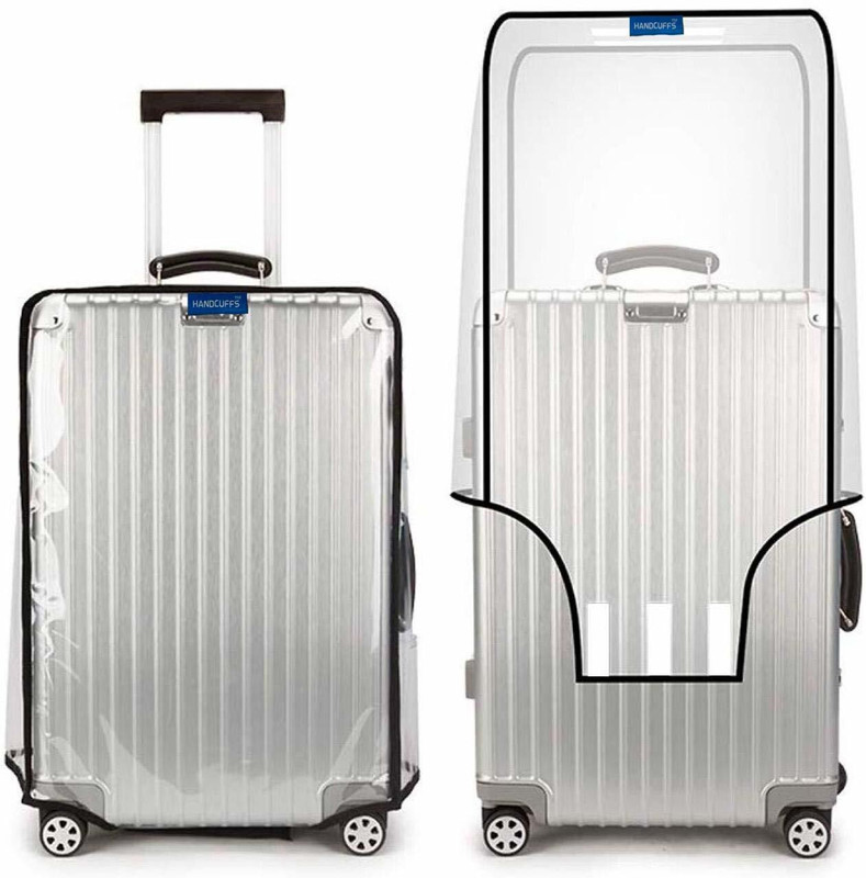 netizen Transparent Trolley Suitcase Luggage Waterproof Cover for Travelling Luggage Cover(25 Inch, White)