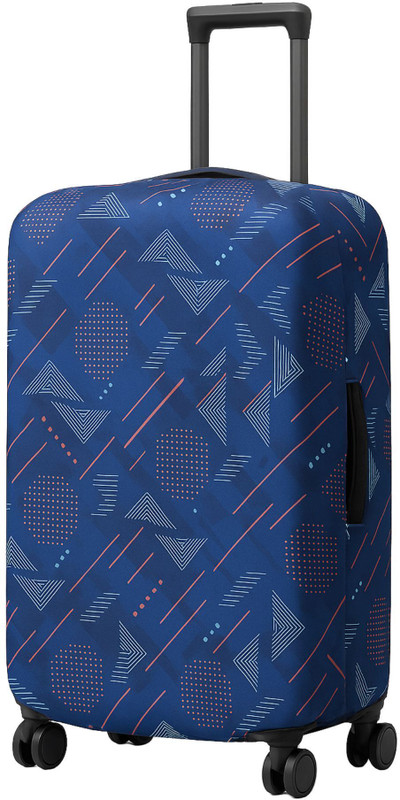 AMPEREUS 24 inch Trolley Bag Cover Trolley Bag Cover 24 Inch Medium Protective Polyester Fabric Blue Luggage Cover Luggage Cover(24 inch, Blue)