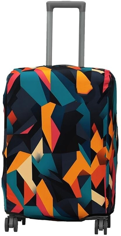 lisahub Scratch & Dust Proof Trolley Bag Covar Dark Overseas Theme Luggage Cover (Small_20 inch Luggage Cover(20, Black, Multicolor)