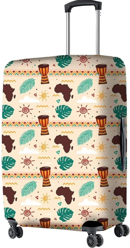 Classy Cultures MELODY Theme MELODY Theme Trolley Bag Cover Luggage Cover(Large, Creem)