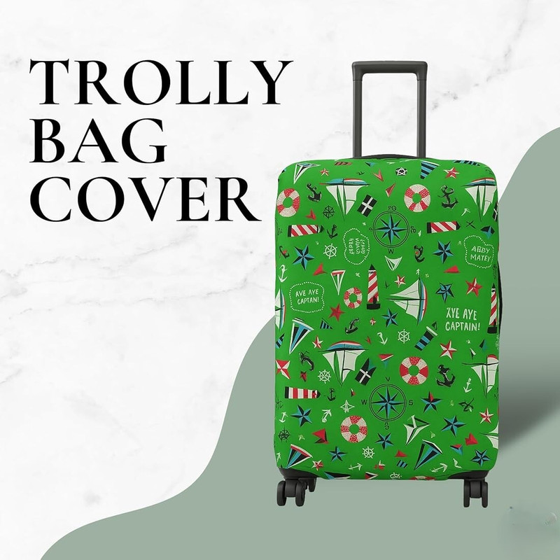 lisahub Protective Cover for Trolley Bags, Suitcases & Luggage Trolley Bag Cover 20 Inch – Durable Polyester Fabric Luggage Cover Small Size Luggage Cover(20, popty)