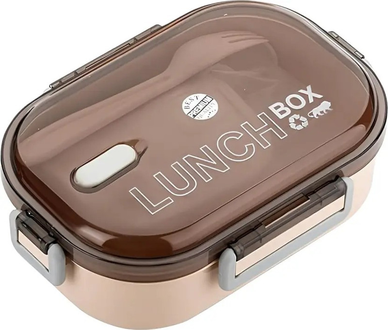 VK PRODUCT VK PlasticLunch Box With Spoon & Fork For School & Office Lunch Box 1 Containers Plastic School Lunch Box(1000 ml)