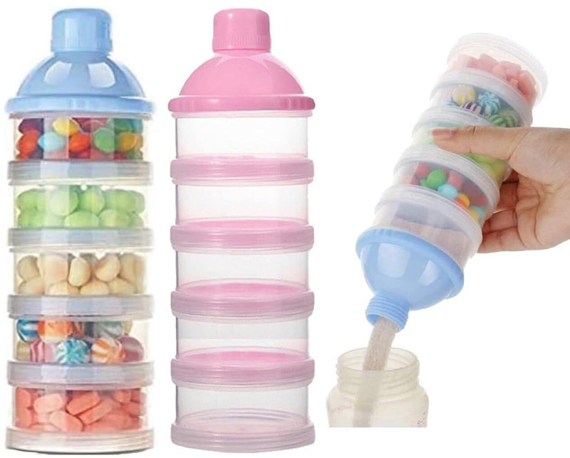 From The Farm Stackable Baby Milk Powder Dispenser, 5-Layer BPA-Free Formula Storage Container Diaper Bag Dispenser(1 Bags)