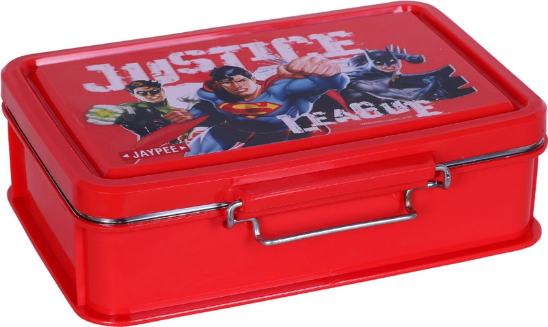 JAYPEE Insu. S.S. Lunch Boxes- Rocksteel Red 2 Containers Stainless Steel School Lunch Box(720 ml)