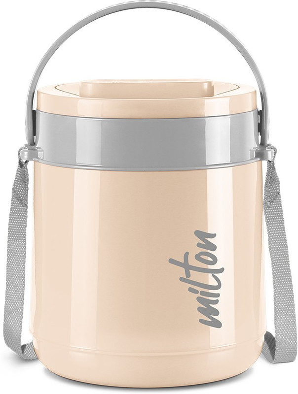 MILTON New Econa 2 Stainless Steel Tiffin Box, 2 Tiers of Stainless Steel Containers 2 Containers Stainless Steel Office Lunch Box(600 ml)