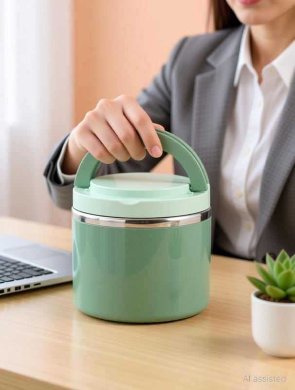 TeDeMeI Insulated Hot & cold steel 2 Containers Stainless Steel Office Lunch Box(1000 ml)