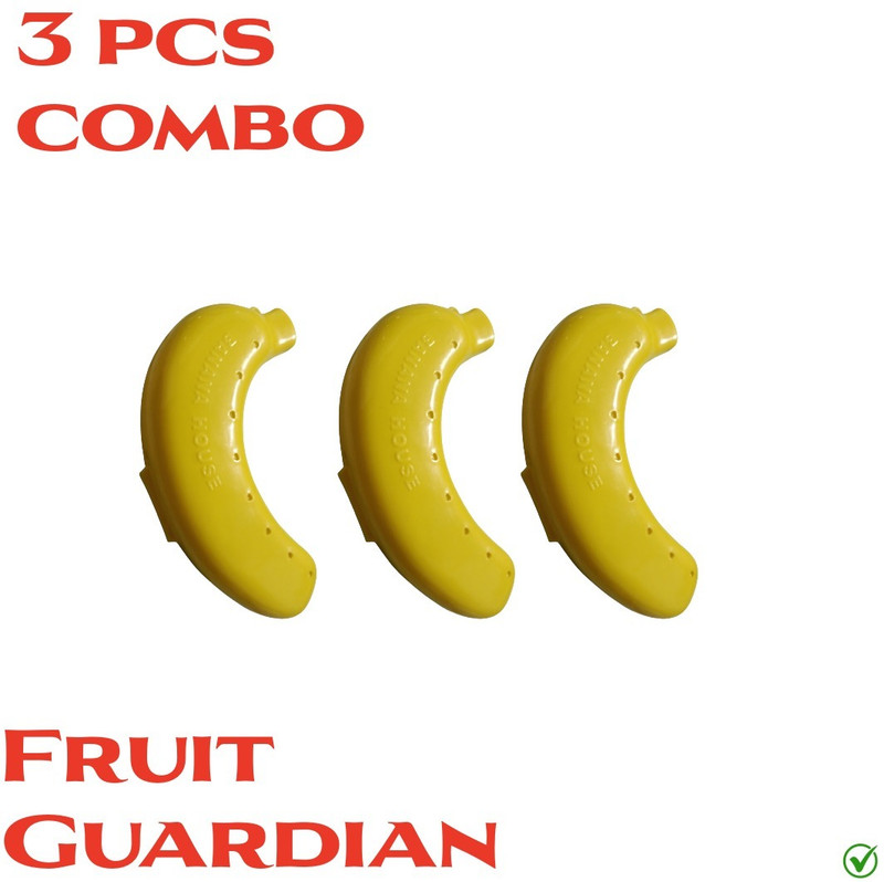 CoreHaven Portable Banana Case 3 Containers Plastic School Lunch Box(0 ml)