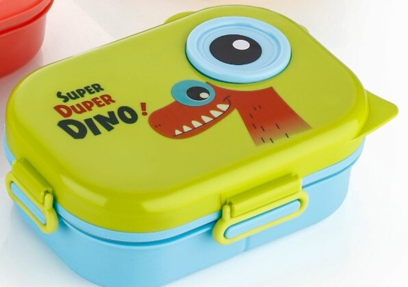 RANIC Carry Fresh Lunch Box For School Office Collage 3 Containers Plastic School Lunch Box(900 ml)