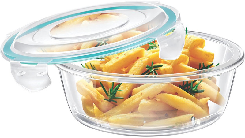 Signoraware Airtight Glass Lunch Box Home Office Fridge Food Container Indoor Outdoor Use 1 Containers Glass Office Lunch Box(400 ml)