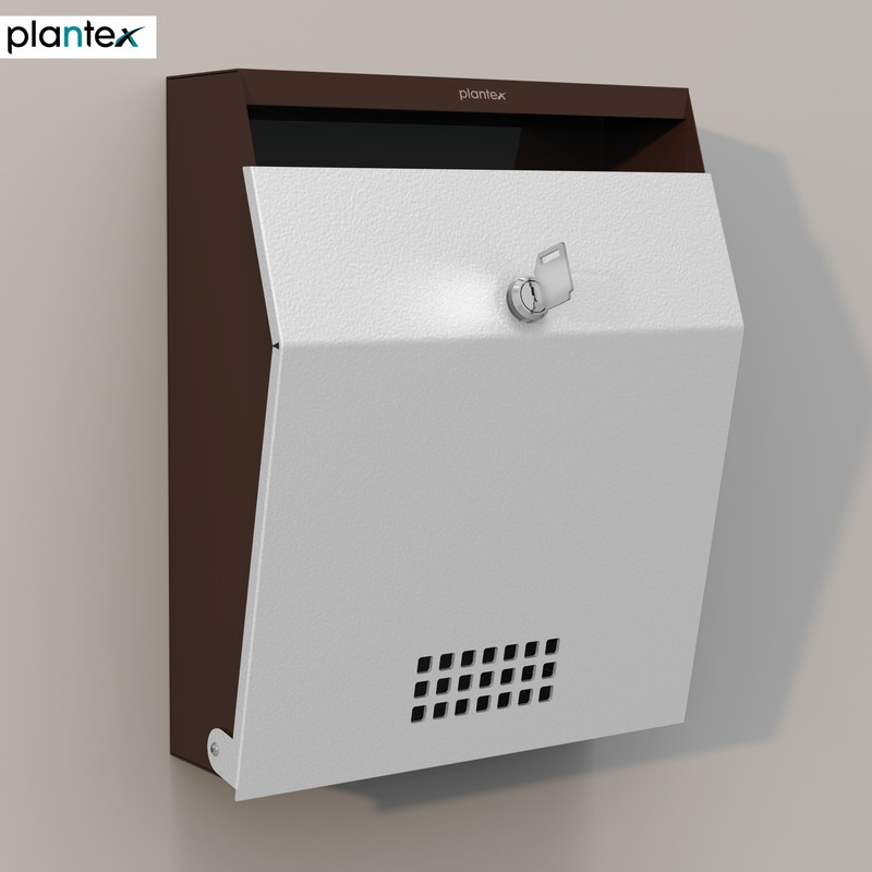 Plantex Plastic Letter Box/Complaint Box/Suggestion Box for Office/Post Box for Home Wall Mounted Mailbox(Blue, White)