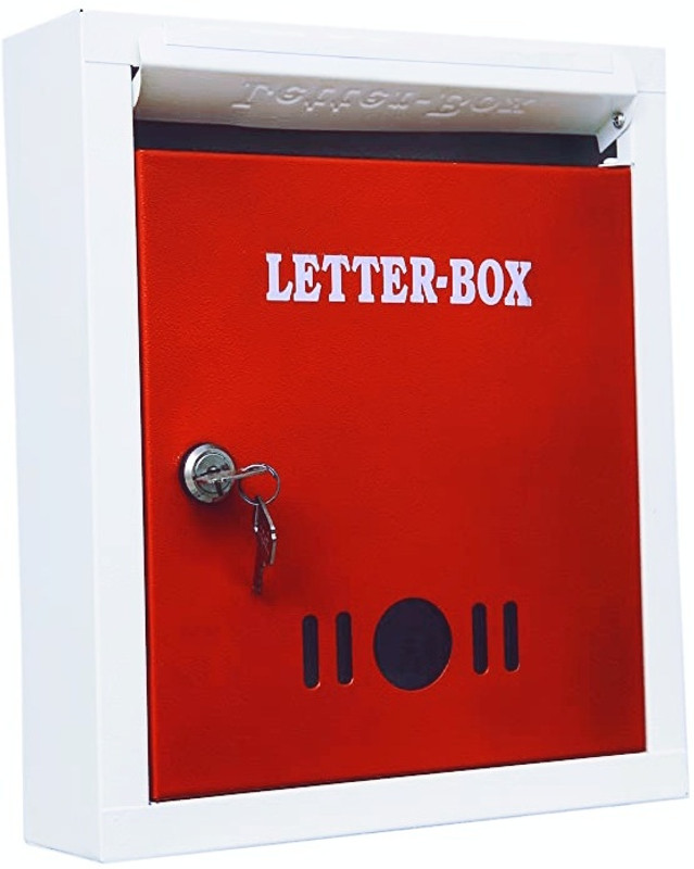 ROVERTR High Grade Mail Box Letter box For Home Gate Office School Post box Wall Mounted Mailbox(Red)