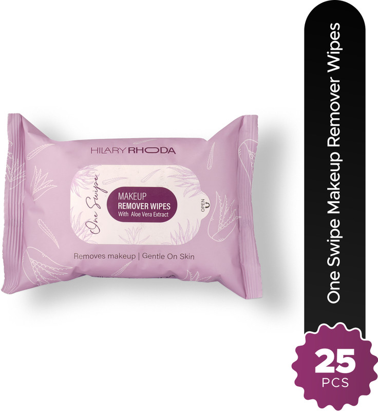 Hilary Rhoda One Swipe Makeup Remover Wipes | Removes Waterproof Makeup Makeup Remover(25 Wipes)