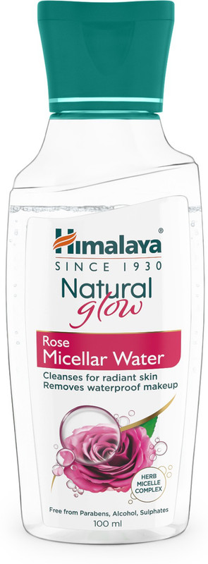 HIMALAYA Natural Glow Rose Micellar Water 100ml Makeup Remover (100 ml)