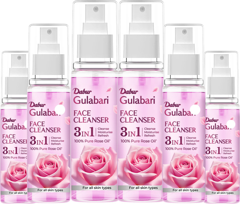 Dabur Gulabari Rose Glow Face Cleanser, Moisturise & Refresh Makeup Remover(600 ml)