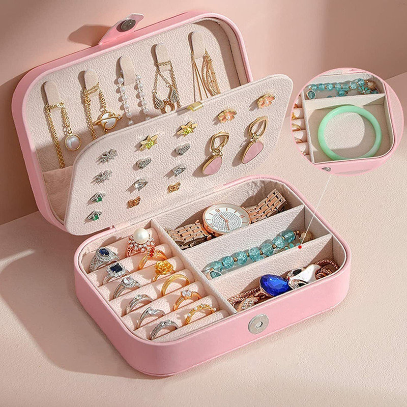Andro Sales Jewelry Box Travel Jewelry Box Travel jewellery Box,Mini jewellery Box Vanity Box(Multicolor)