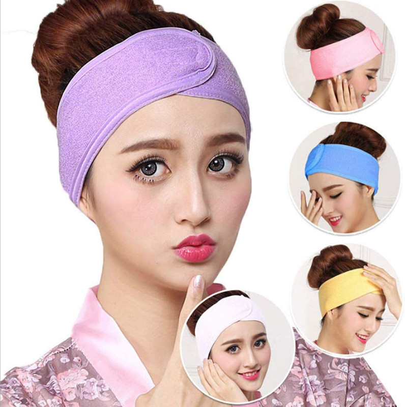 QYRIX Women Facial Spa Headband – Pack of 3 Head Band(Multicolor)