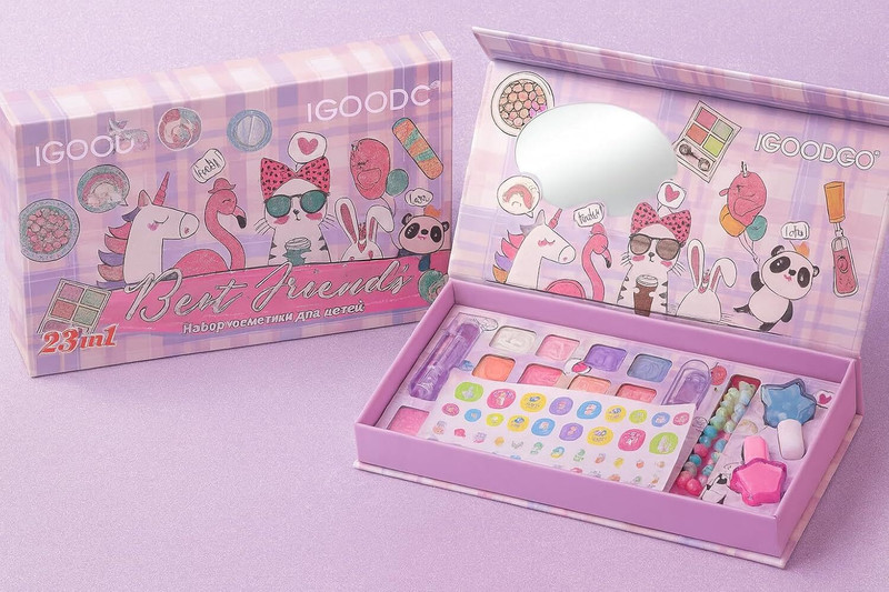 World Gift Mart 23-in-1 Makeup Kit for Girls|Pretend Play Toy Beauty Set|Birthday Gift |Age 3+