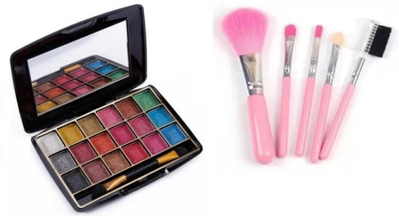 lately Perfect makeup Eyeshadow with 5pc makeup brush set