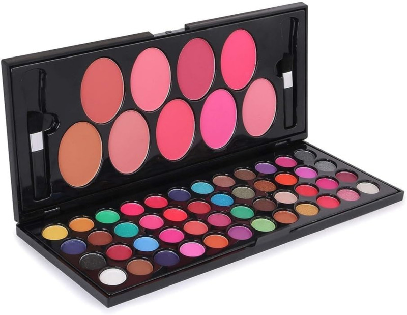 HUDA CRUSH 48 Shade Make up kit - Shimmer Eye Shadow Blusher with Makeup Brush for women