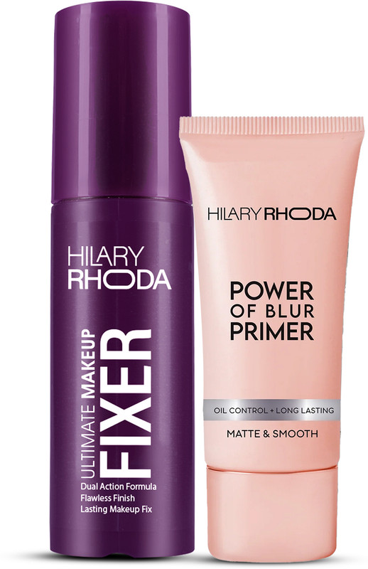 Hilary Rhoda Prime & Fix Set | Locks in Makeup | Makeup Kit for Women | Makeup Combo