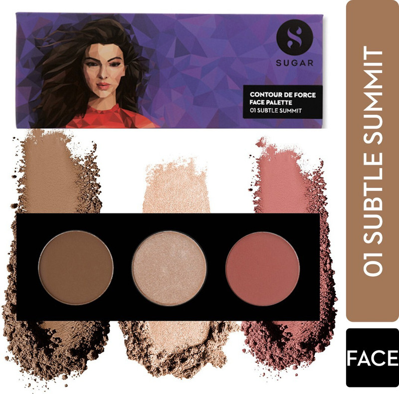 SUGAR Cosmetics Contour De Force Face Palette 01 Subtle Summit