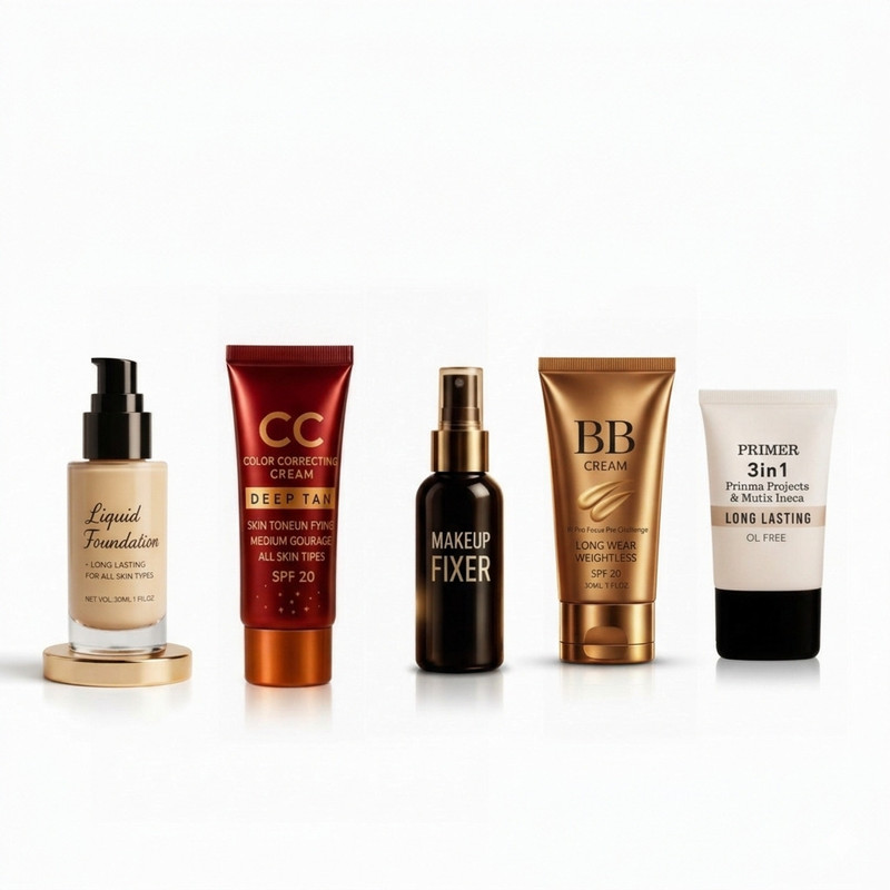 Pro Girl makeup combo of BB cream fixer concealer primer foundation