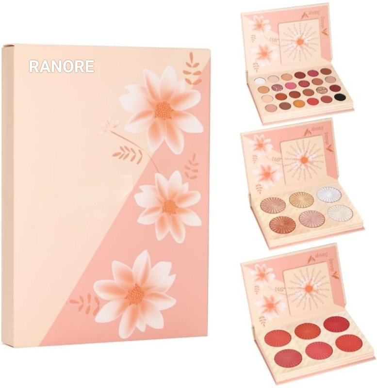 RANORE Daroge All In 1 Make Up Eyeshadow+Highlight+Blush Palette