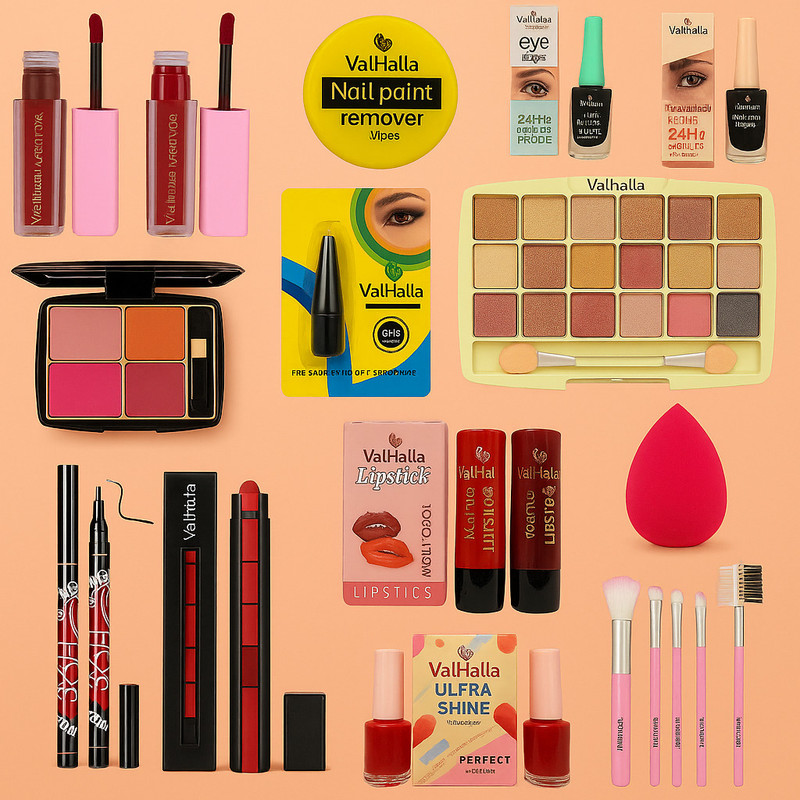 Valhalla everyday use makeup kit full set for girls & women(Pack of 10)