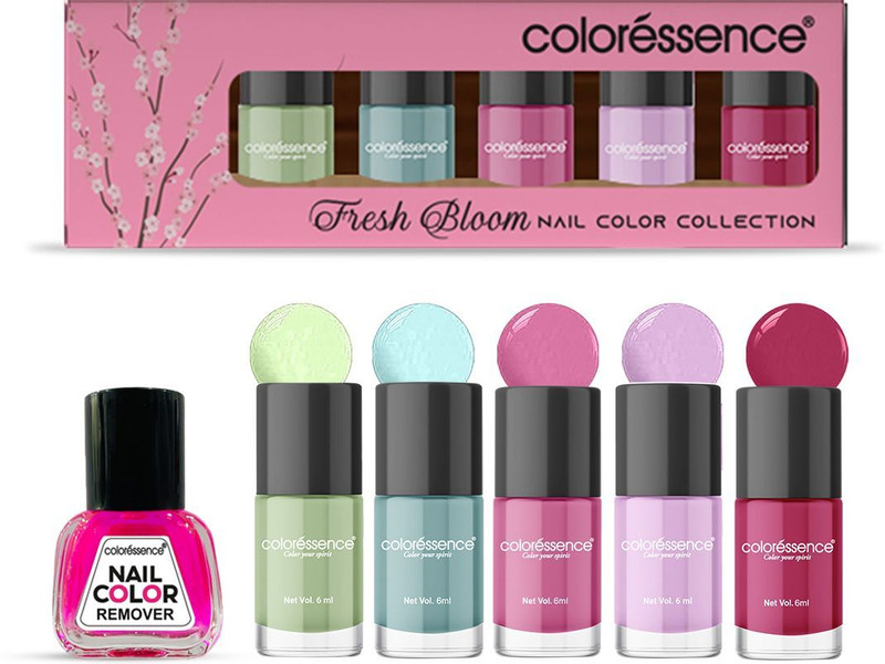 COLORESSENCE Fresh Bloom Nail Paint Kit with Floral Shades