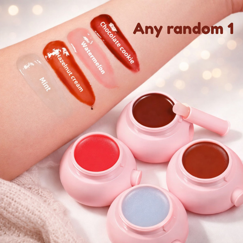 SH.HUDA Pocket Lip Jelly Makeup Kit for Women | Glossy Tint Balm & Applicator