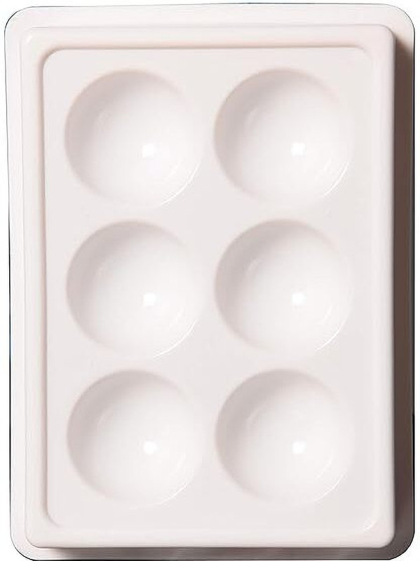 sivika 6 Cup Facial Cosmetic Tool Tray Plastic Washable and Stain Proof