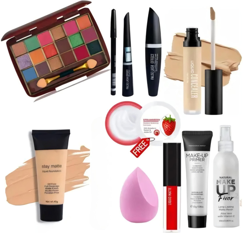 Earthcon Makeup kit combo Waterproof & matte finish makeup product (11 Items in the set)