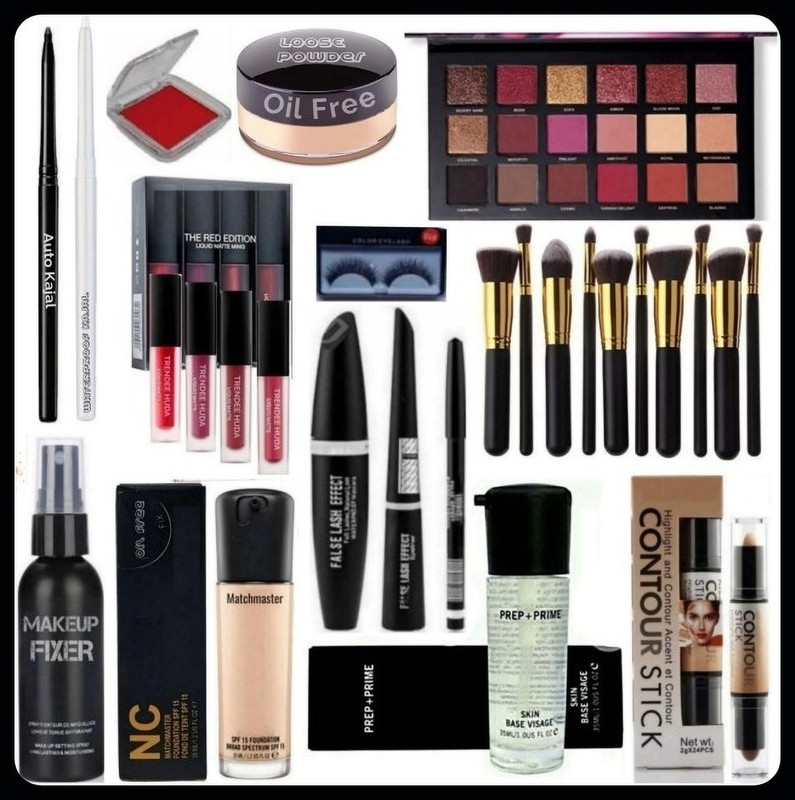 huda.bb PROFESSIONAL HD BRIDAL MAKEUP KIT FOR ALL SKIN TONE(Pack of 11)