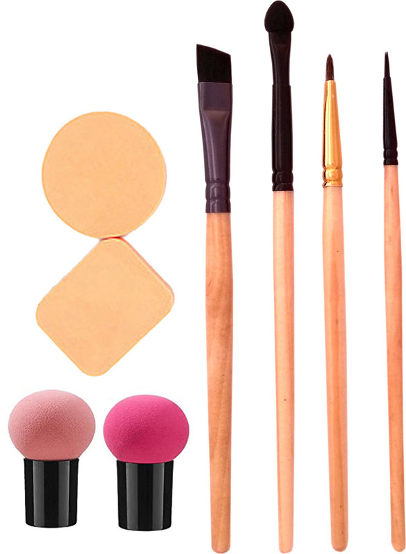MGP FASHION Makeup Brush Foundation Blending Eye Face Liquid Powder Cream Sponge Puff(Pack of 8)